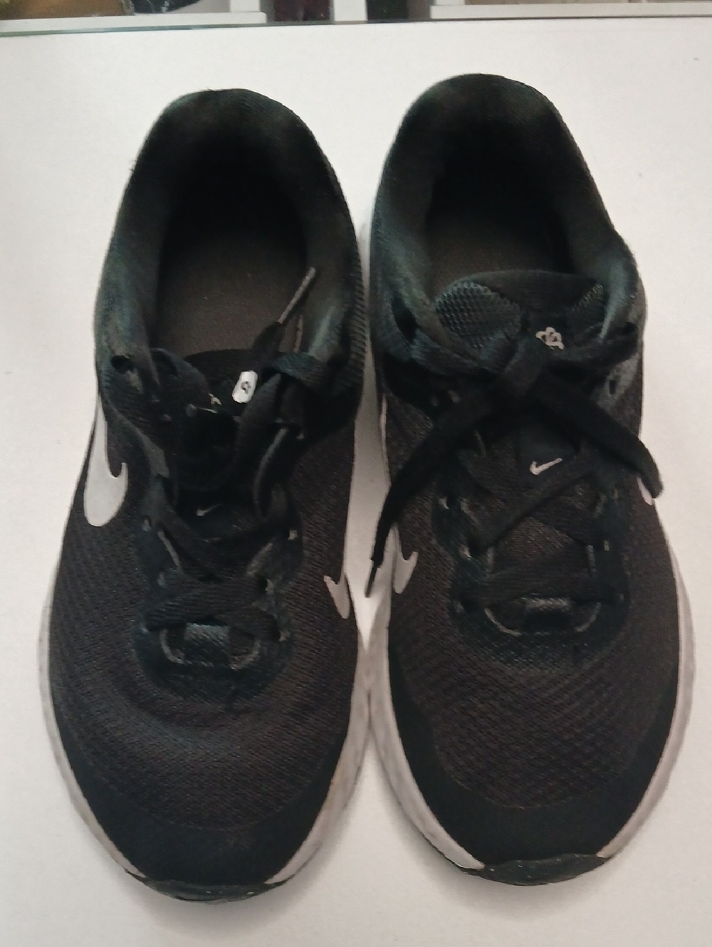 Nike Black & White Mesh Trainer Sneakers